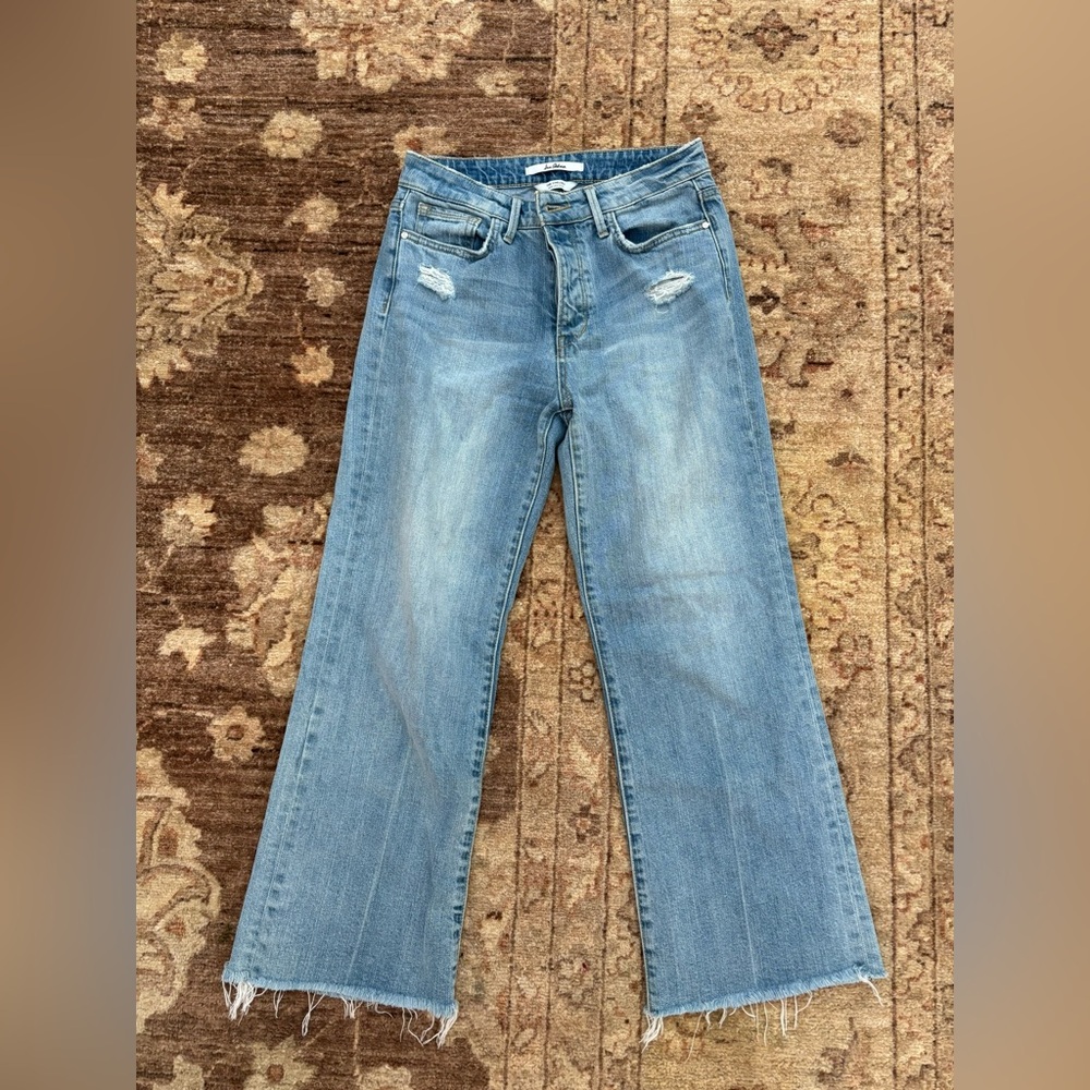 Same Edelman Chelsea Cropped Wide Leg Jeans Size 26